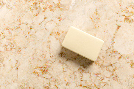 Soap on the tableの写真素材