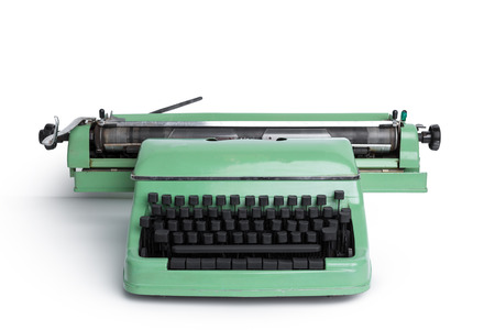 Antique Typewriter. Vintage Typewriter Machineの写真素材