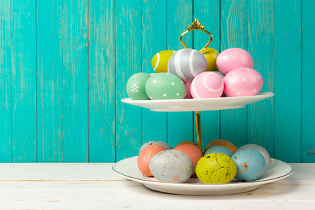 beautiful easter eggsの写真素材