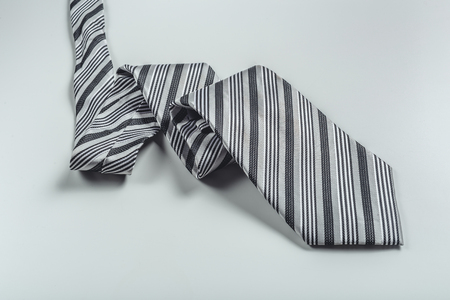 tie over white backgroundの写真素材