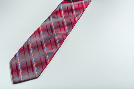 tie over white backgroundの写真素材