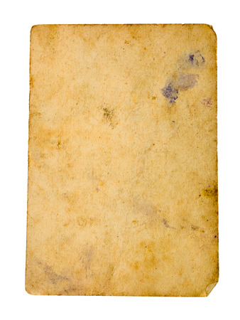 Old paper on white background.の写真素材