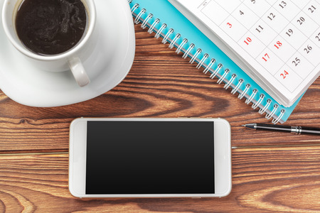 office desk tableの写真素材
