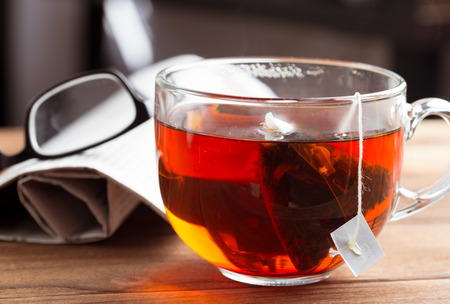Cup of morning teaの写真素材