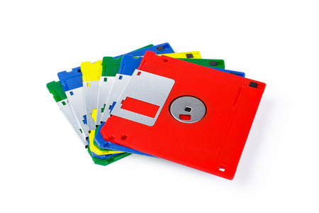 floppy disk isolatedの写真素材