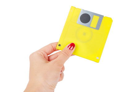 floppy disk isolatedの写真素材