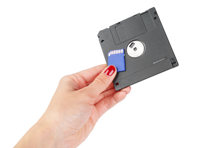 floppy disk isolatedの写真素材