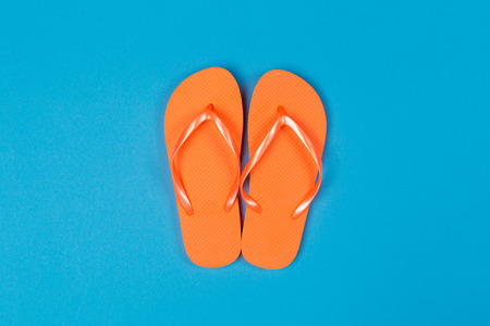 flip flops. Top viewの写真素材