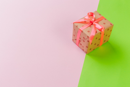 gift box on color background
