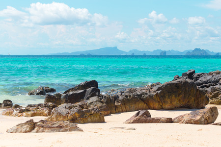 tropical sand beachの写真素材