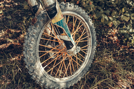 Motocross Bike - Detailsの写真素材