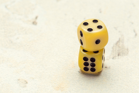 risk concept - playing dice