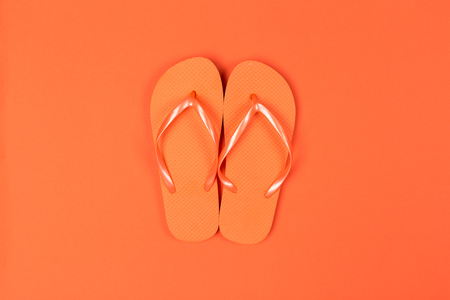 flip flops. Top viewの写真素材