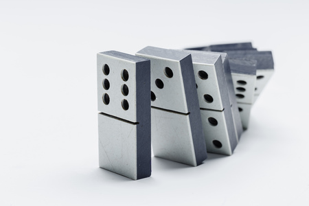 Closeup of domino game