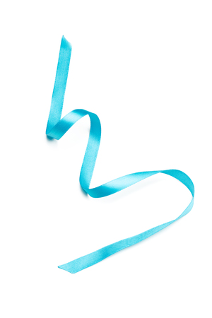 ribbon isolated on white backgroundの写真素材