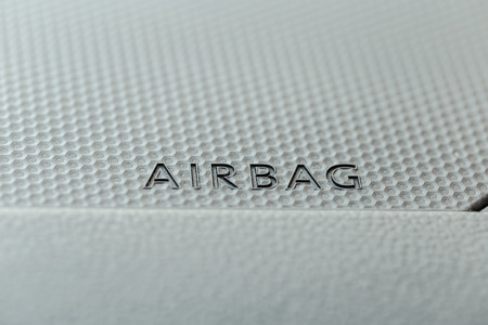 airbag sign in car. car safety concept.の写真素材