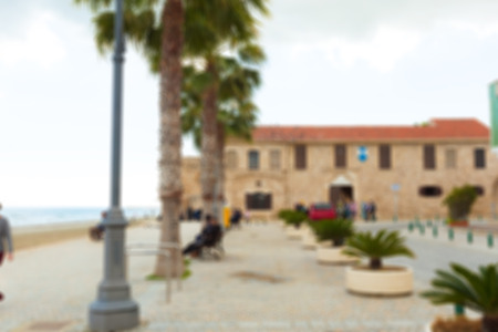 Abstract blur city bokeh backgroundの写真素材