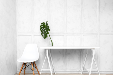 Interior design of creative home officeの写真素材