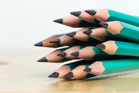 Pile of pencilsの写真素材