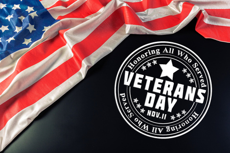 composite of veterans day flagの写真素材