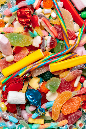 Different colorful fruit candyの写真素材