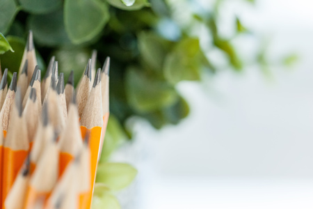 Pile of pencilsの写真素材