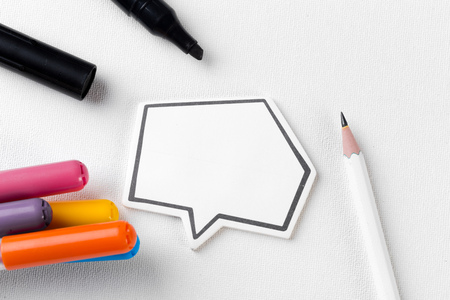 Social Media Chat Concept. Blank empty chat bubble for textの写真素材