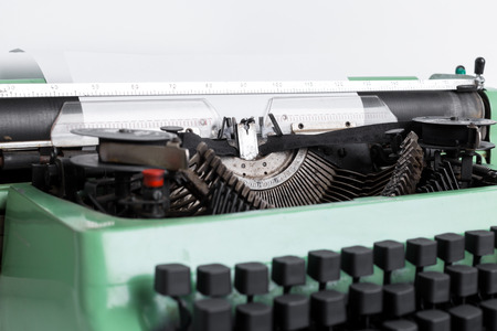 Antique Typewriter. Vintage Typewriter Machineの写真素材
