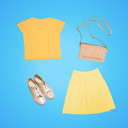 clothes and woman accessories.の写真素材