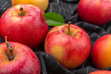 Fresh red apples