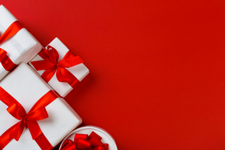 gift box on color background