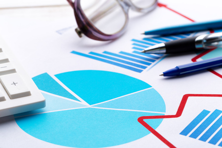 business chart showing financial success