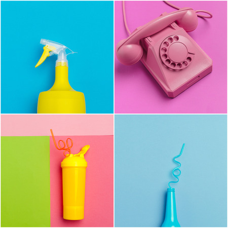 creative flat lay responsive designの写真素材