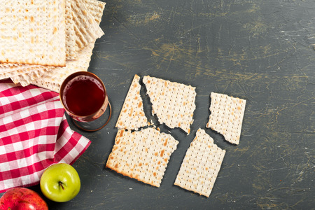 traditional Jewish kosher matzo for Easter pesah