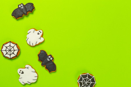 Halloween concept with cookies