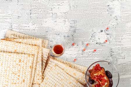 traditional Jewish kosher matzo for Easter pesah