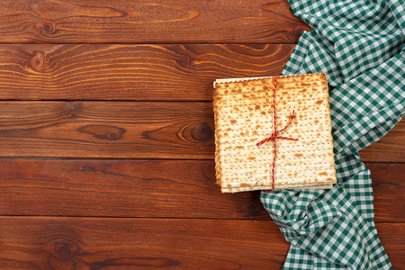 Jewish traditional Passover matzo bread