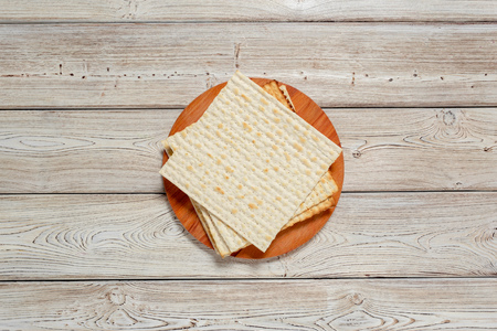 Jewish traditional Passover matzo bread