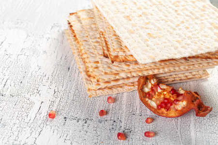 Jewish traditional Passover matzo bread