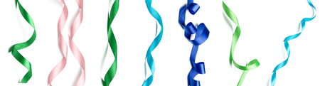 ribbon on a white backgroundの写真素材