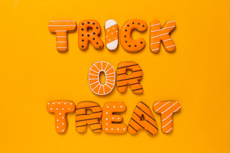 Halloween concept with cookiesの写真素材