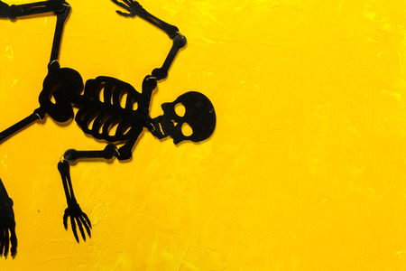 Halloween decorations on the tableの写真素材