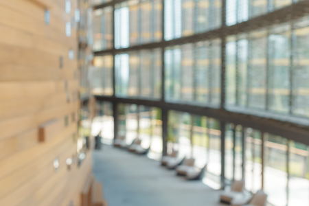 Blurred office interior space backgroundの写真素材