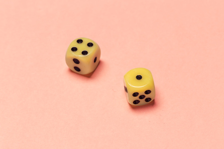 risk concept - playing dice