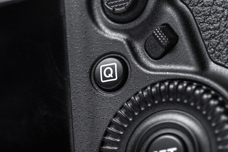 Closeup view of digital cameraの写真素材