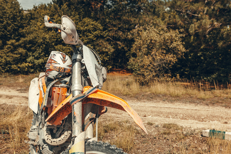 Motocross Bike - Detailsの写真素材