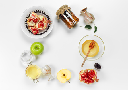 Rosh hashanah (jewish New Year holiday) concept.の写真素材