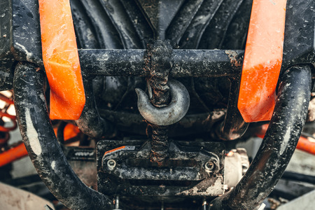Atv Quad bike, close-up of detailsの写真素材