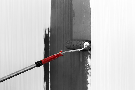 Roller Brush Paintingの写真素材