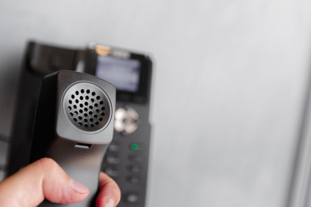 Hotel phone, close up